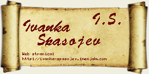 Ivanka Spasojev vizit kartica